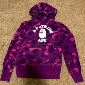 Rare purple small BAPE hoodie